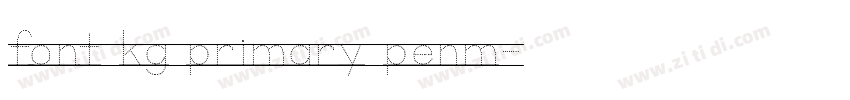 font kg primary penm字体转换